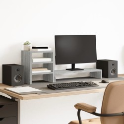 Support de moniteur et organisateur de bureau bois d'ingénierie 