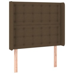 Sommier à lattes de lit avec matelas Marron foncé 90x200 cm 