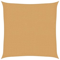 Voile d'ombrage 160 g/m² carré sable 2,5x2,5 m PEHD 