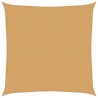 Voile d'ombrage 160 g/m² carré sable 2,5x2,5 m PEHD 