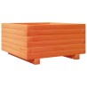 Jardinière cire marron 50x50x26,5 cm bois de pin massif 