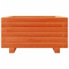 Jardinière cire marron 50x50x26,5 cm bois de pin massif 