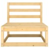 Salon de jardin 7 pcs bois de pin massif 