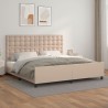 Cadre de lit sans matelas cappuccino 200x200 cm similicuir 