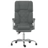 Fauteuil de massage inclinable de bureau Gris foncé Tissu 