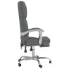 Fauteuil de massage inclinable de bureau Gris foncé Tissu 