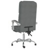 Fauteuil de massage inclinable de bureau Gris foncé Tissu 