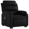 Fauteuil inclinable de massage Noir Similicuir 