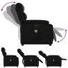 Fauteuil inclinable de massage Noir Similicuir 