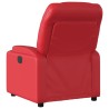 Fauteuil inclinable électrique Rouge Similicuir 