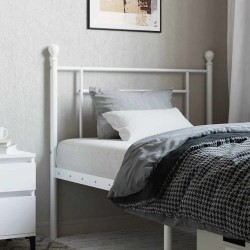 Tête de lit métal blanc 100 cm 