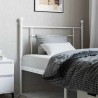 Tête de lit métal blanc 100 cm 