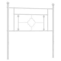 Tête de lit métal blanc 100 cm 