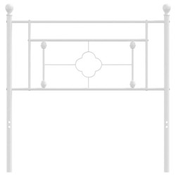 Tête de lit métal blanc 100 cm 