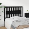 Tête de lit Noir 105,5x4x100 cm Bois massif de pin 