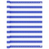 Écran de balcon Bleu et blanc 120x300 cm PEHD 
