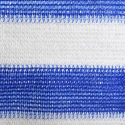Écran de balcon Bleu et blanc 120x300 cm PEHD 