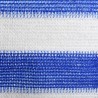 Écran de balcon Bleu et blanc 120x300 cm PEHD 