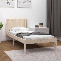 Cadre de lit sans matelas 100x200 cm bois massif de pin 