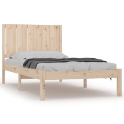 Cadre de lit sans matelas 100x200 cm bois massif de pin 