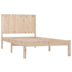 Cadre de lit sans matelas 100x200 cm bois massif de pin 