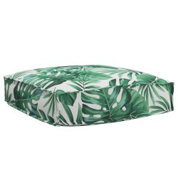 Set de coussins de palette 2 pièces modèle feuilles en tissu Oxford 