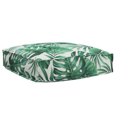 Set de coussins de palette 2 pièces modèle feuilles en tissu Oxford 