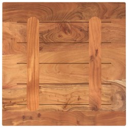 Dessus de table 60x60x3,8 cm carré bois massif d'acacia 