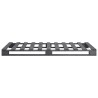 Cadre de lit de palette sans matelas gris 100x200cm bois massif 