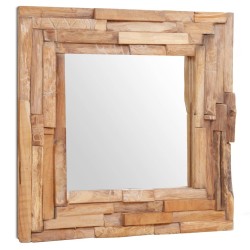 Miroir décoratif Teck 60x60 cm Carré 