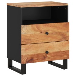 Table de chevet 50x33x62cm Bois d'acacia solide et d'ingénierie 
