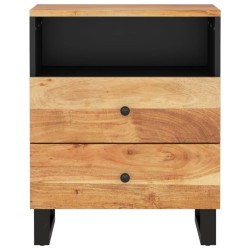 Table de chevet 50x33x62cm Bois d'acacia solide et d'ingénierie 