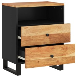 Table de chevet 50x33x62cm Bois d'acacia solide et d'ingénierie 