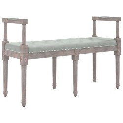 Banc Gris clair 110x40x70 cm Velours 