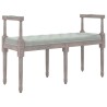 Banc Gris clair 110x40x70 cm Velours 