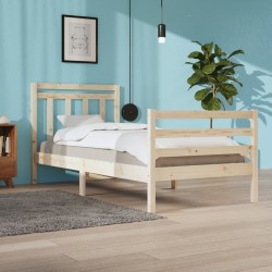 Cadre de lit sans matelas 100x200 cm bois massif 