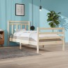 Cadre de lit sans matelas 100x200 cm bois massif 