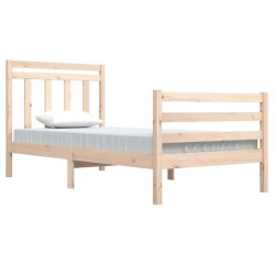 Cadre de lit sans matelas 100x200 cm bois massif 