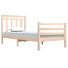 Cadre de lit sans matelas 100x200 cm bois massif 
