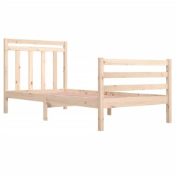 Cadre de lit sans matelas 100x200 cm bois massif 