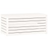 Boîte de jardin blanc 101x50,5x46,5 cm bois massif de pin 