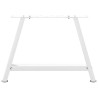 Pieds de table basse en forme de A, 2 pièces, blanc, 60 x (42-43) cm, acier 
