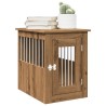 Meuble de cage pour chiens chêne artisanal 45x62x59 cm 