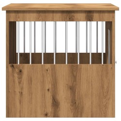 Meuble de cage pour chiens chêne artisanal 45x62x59 cm 