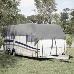 Housse de toit de caravane gris 800x300 cm tissu non tissé 