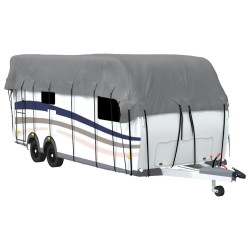 Housse de toit de caravane gris 800x300 cm tissu non tissé 
