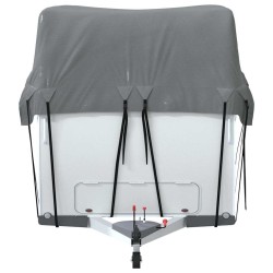 Housse de toit de caravane gris 800x300 cm tissu non tissé 
