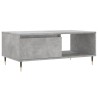 Table basse Gris béton 90x50x36,5 cm Bois d'ingénierie 