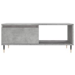 Table basse Gris béton 90x50x36,5 cm Bois d'ingénierie 