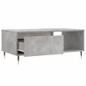 Table basse Gris béton 90x50x36,5 cm Bois d'ingénierie 